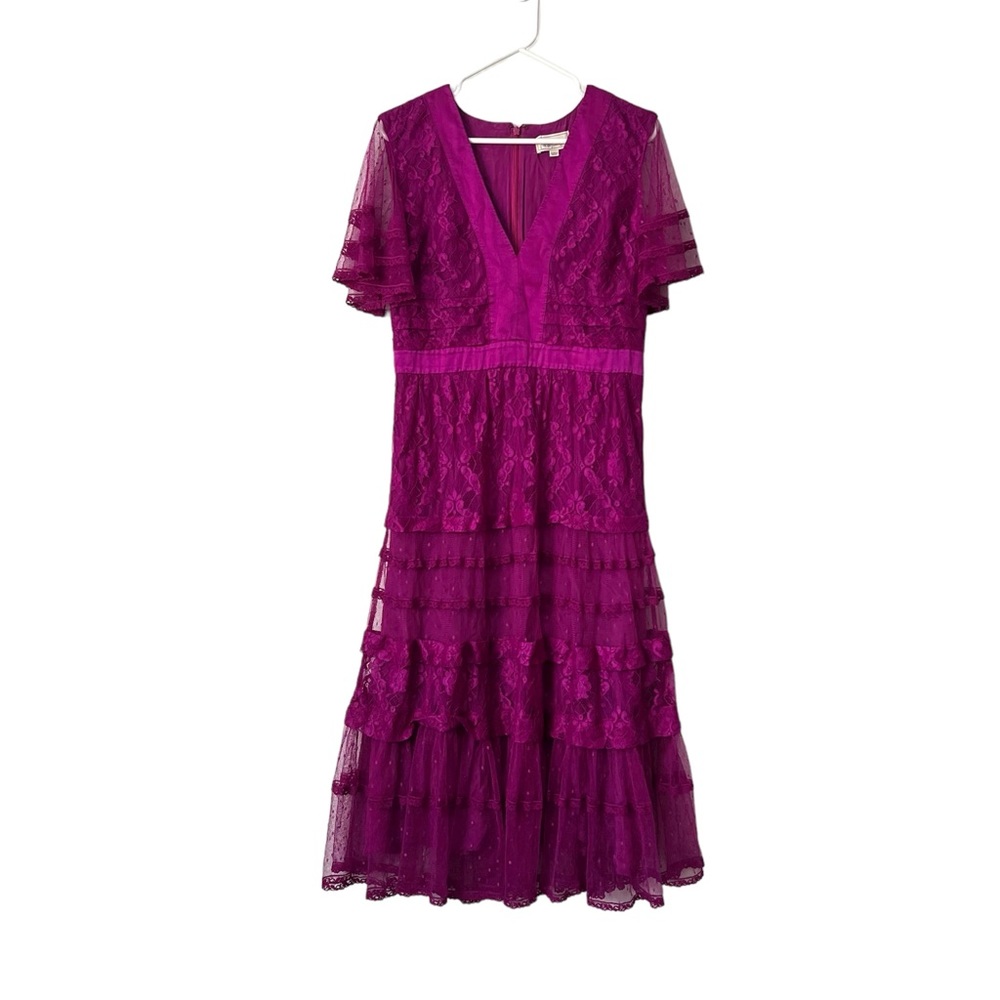 Temperley London Magenta Midi Dress - Picture 2 of 9